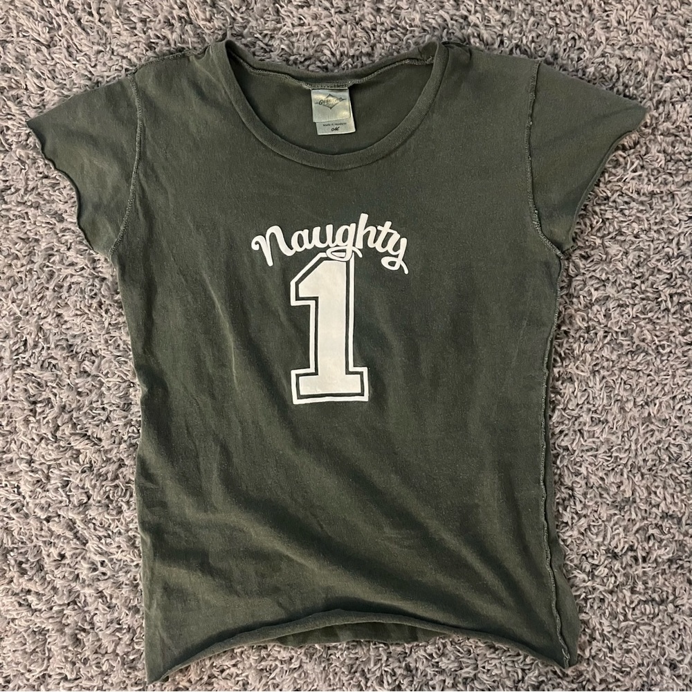 Green baby tee